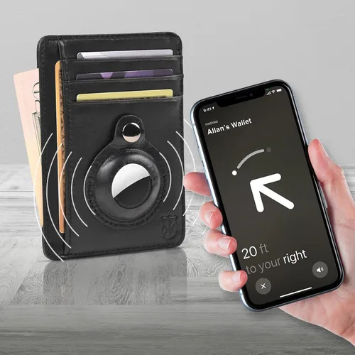 Miniatura 3 de KONACK Minimalist Wallet For Men with RFID Blocking Front Pocket Bifold Leather Mens Wallet with Gift Box