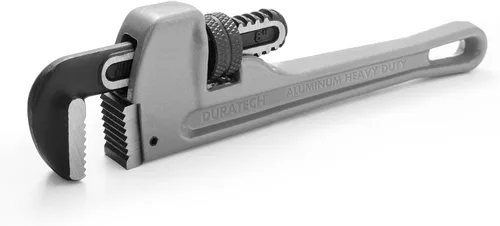 Miniatura 13 de DURATECH Llave de tubo recta de aluminio de 48 pulgadas resistente ajustable, llave de fontanería forjada por caída, supera el estándar GGG