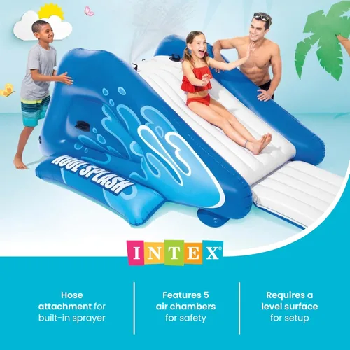 Miniatura 4 de Intex Hinchable, diseño de arcoíris anillo centro de juego, 135 pulgadas x 81 pulgadas x 50 pulgadas para +6 años