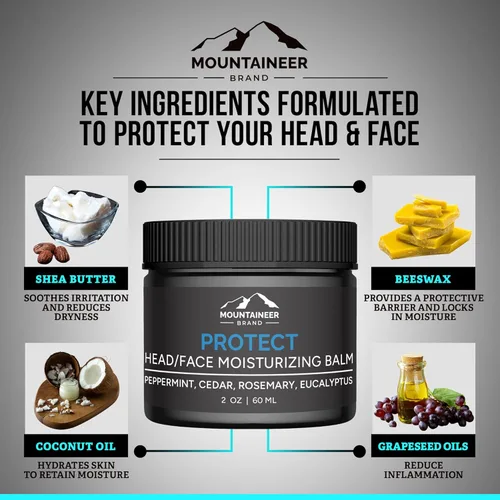 Miniatura 6 de Bálsamo Hidratante Natural de la marca Mountaineer con aroma fresco y natural Cuidado para cabeza calva para hombres Bálsamo no graso
