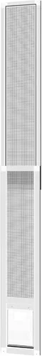 Hakuna Pets V2 Panel de inserción para puerta de mascotas de patio para puertas correderas, se adapta a riel de puerta de 55.12 pulgadas de altura