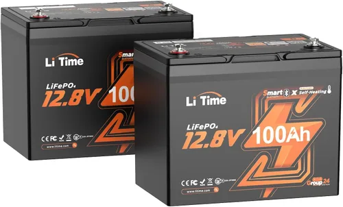 Miniatura 29 de Litime Batería de litio LiFePO4 de 12 V y 165 Ah Bluetooth, batería de ciclo profundo para motores de arrastre, tamaño grupo 31 con densidad