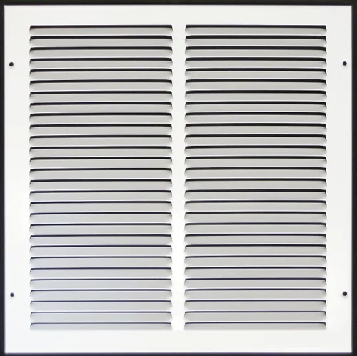 Miniatura 19 de HVAC Premium 30' x 10' [Abertura de conducto] Rejilla de aire de retorno de acero estampado plano - Pared lateral y techo - Cubierta de conducto