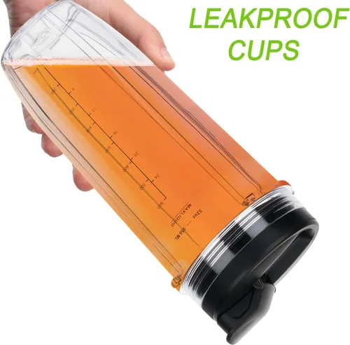 Miniatura 3 de Vaso de repuesto de 32 onzas para licuadora con tapa y sello para Nutri Ninja BL450 BL454 Bl455 BL456 BL480 BL481 BL482 BL490 BL640 BL642 BL682