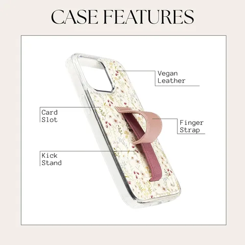 Miniatura 176 de Fundas Walli para iPhone 13, funda tipo cartera con soporte para tarjetas, elegante y moderna cubierta para mujeres, se ajusta al iPhone 13