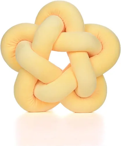 Miniatura 13 de chislim Bolas de almohada, almohada redonda con nudo hecho a mano, almohadas redondas de felpa decorativas para el hogar, para sofá, dormitorio