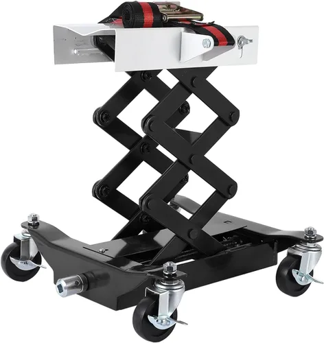 Gato de transmisión de bajo perfil de 450 libras - Elevadro para reparación de automóviles de servicio pesado con rango de altura de 7-23 pulgadas,