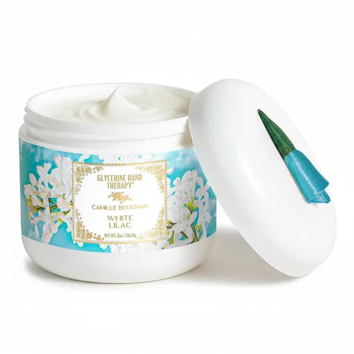 Miniatura 22 de Camille Beckman Crema de terapia de manos de glicerina, miel toscana, 8 onzas