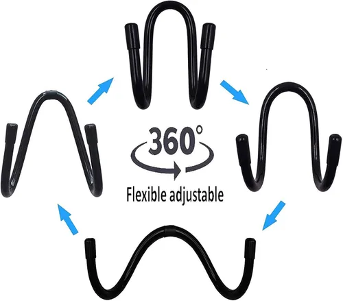 Miniatura 2 de Soporte flexible y ajustable sobre el asiento, accesorio para casco duro, se adapta sobre el asiento del vehículo o reposacabezas para una fácil