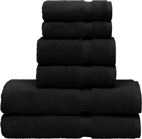 Miniatura 23 de Luxury Hotel & Spa Collection - Toalla ecológica de 100% algodón turco de 27 x 54 pulgadas (27 x 54 onzas), de secado rápido, para baño, borde