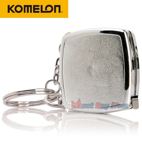 Miniatura 6 de Komelon KMC-14C Keymaster - Cinta métrica métrica de 6.6 ft de diámetro, llavero de bolsillo, mini llavero con revestimiento de cromo, herramienta