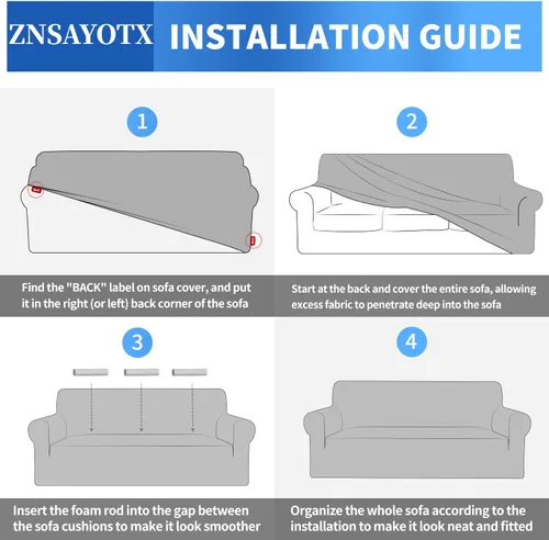 Miniatura 7 de ZNSAYOTX 1 Funda de silla Jacquard para sala de estar, funda de silla de alta elasticidad con brazos, antideslizante, apta para mascotas, funda