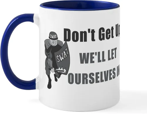 Miniatura 5 de CafePress SWAT Dont Get Up - Taza de café de cerámica de 11 oz (11.0 fl oz)