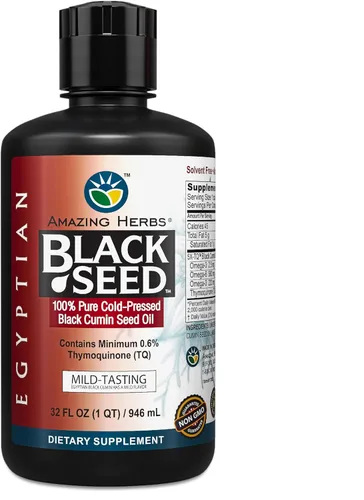Miniatura 8 de Amazing Herbs cápsulas blandas Black Seed prensadas en frío, 90 cápsulas, 12008, 8, 1, 1