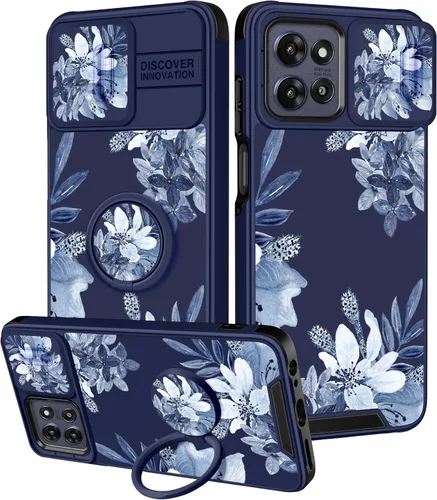 Miniatura 12 de para Moto G 5G 2023 funda - Cubierta de teléfono linda con corazón para mujeres y niñas, diseño único negro con cubierta deslizante para la cámara