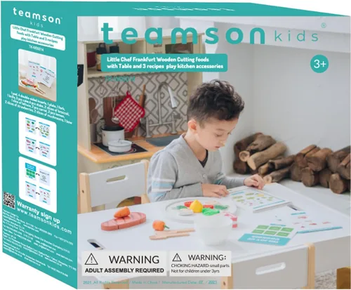 Miniatura 3 de Teamson Kids Little Chef Frankfurt - Juego de recetas de tabletas de cocina de madera