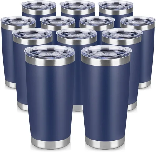 Miniatura 19 de Vaso Térmico de 20 oz de Acero Inoxidable Vasos Térmicos a Granel con Tapa Aislamiento de Doble Pared Tazas de Café Térmicas para Bebidas Calientes