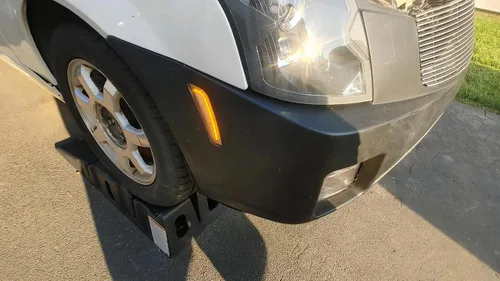 Miniatura 5 de iJDMTOY Kit de luz de marcador frontal LED ámbar con lente transparente compatible con Cadillac CTS 2003-07, alimentado por LED 30-SMD, reemplaza