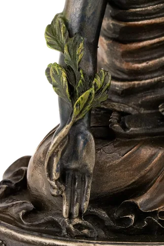 Miniatura 7 de Top Collection Estatua de Buda de la medicina, escultura de Buda de curación en bronce fundido en frío de primera calidad, figura coleccionable