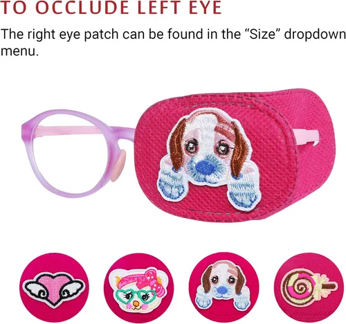 Miniatura 5 de Astropic 4 parches para ojos para niños Parche de ojos para niñas para gafas Parche médico para niños con ojo perezoso
