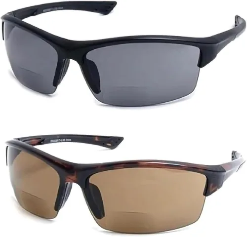 Miniatura 8 de Calabria Sport 202BF - Gafas de seguridad bifocales para lectura para hombres y mujeres, antivaho envolvente, protección UV tintada, sin montura