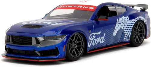 Jada Toys Bigtime Muscle 1:24 2024 Ford Mustang GT Dark Horse - Coche fundido a presión, juguetes para niños y adultos
