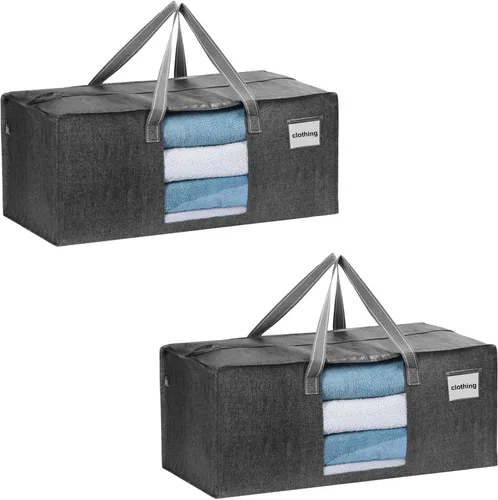 Miniatura 23 de VENO Paquete de 4 bolsas de mudanza resistentes, bolsas de embalaje transparentes para una fácil visibilidad, alternativa a las cajas de mudanza
