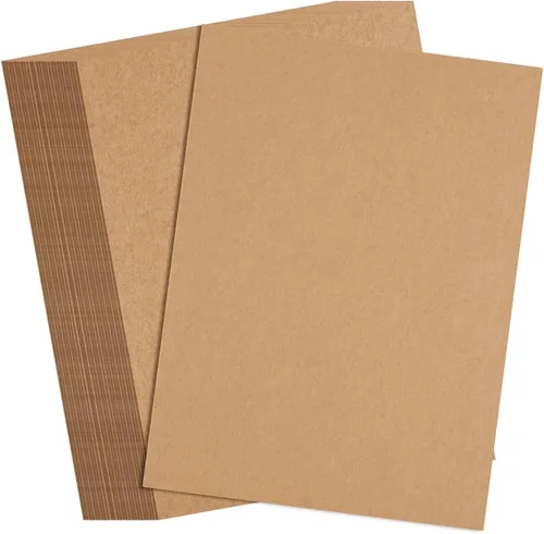 FEPITO 100 hojas de papel kraft marrón kraft papel de impresora de 8.5 x 11 pulgadas, papel de manualidades tamaño carta para imprimir etiquetas,