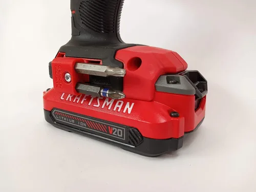 Miniatura 10 de Portabrocas magnético para DEWALT 20V Taladro/Desarmador, Montado Lateralmente, Imanes Fuertes, Diseño de Bajo Perfil - Galactic Gadgets (Negro)