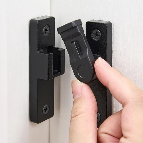 Miniatura 6 de INIRET Cerradura de pestillo giratorio dorada de 90 grados, cerraduras de ángulo recto de aleación de zinc, para mayor seguridad y privacidad