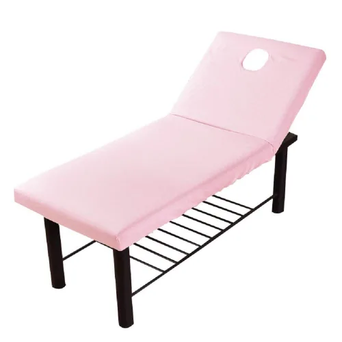 Miniatura 3 de Sólida mesa de salón de masaje, sábana bajera ajustable elástica con cubierta completa con agujero