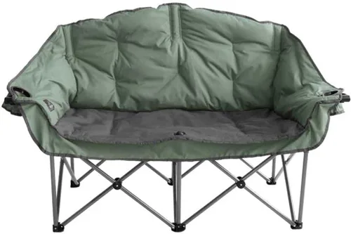 Kuma Outdoor Gear - Silla doble de campamento Bear Buddy con bolsa de transporte, equipo de campamento para exteriores, senderismo, picnic, pesca,