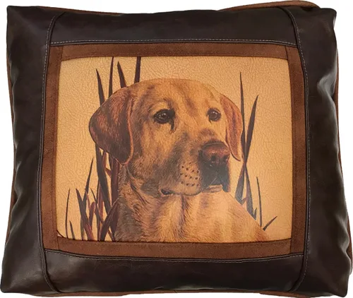 Miniatura 11 de Sweetwater Trading Company Almohadas decorativas artísticas de cuero de lujo, decoración del hogar, almohadas de sofá (bandera americana)