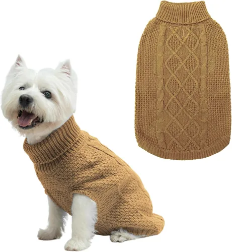 Miniatura 62 de Mihachi Suéteres para Perros Pequeños y Medianos Niña o Niño, Camisa Cálida y Suave para Perros, Abrigo para Perros para Clima Frío con Cuello