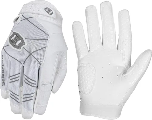 Miniatura 10 de Seibertron B-A-R PRO 2.0 - Guantes insignia de bateo para béisbol, sóftbol y Teeball, con super agarre, ajuste de dedo, múltiples tamaños 11 + 5