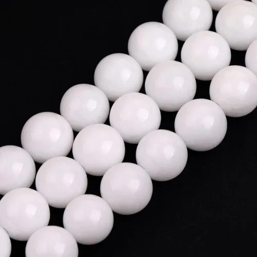 Miniatura 112 de JOE FOREMAN Cuentas redondas de piedra natural de jade de Taiwán verde de 0.315 in para fabricación de joyas, cuentas de 15 pulgadas, piedras Jade