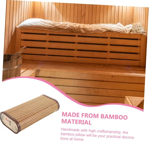Miniatura 9 de Almohada hueca de verano Almohadas frescas de madera de verano s Rattan cama masaje Mat sudor sala de vapor transpirable para personas mayores China