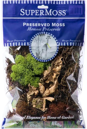 SuperMoss (23303) Mezcla de musgo – Musgo decorativo de primera calidad para manualidades, terrarios, decoración de bodas y mesa, 80.75 pulgadas