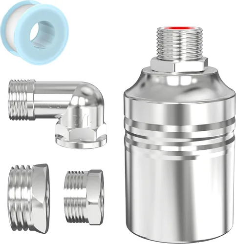 Válvula de flotador de agua de 1/2" a 3/4" 1", válvula controladora de nivel totalmente automática de acero inoxidable 304 para tanque de agua,