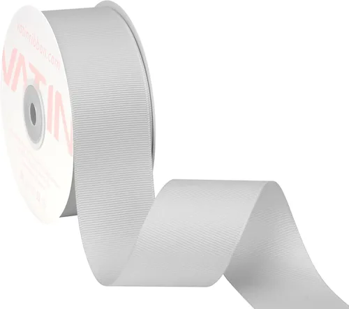 Miniatura 182 de Vatin - Rollo de cinta de grogrén, rollos de 25-50 yardas, perfecto para decoración de bodas, coronas, baby showers, envolturas de paquete de regalo