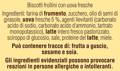 Miniatura 4 de Mulino Bianco: Galletas "Tarallucci" hechas con huevos frescos 12.3 Oz (12.35 oz) - Paquete de 3 [Importación italiana]