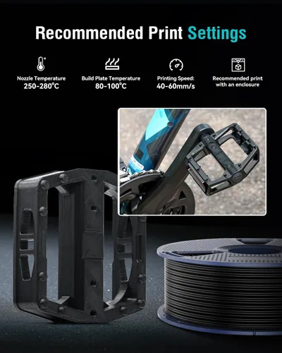 Miniatura 6 de SUNLU - Filamento ABS para impresora 3D de 1.75 mm, altamente resistente y duradero, resistencia al calor, excelente dureza, compatible con el 99%