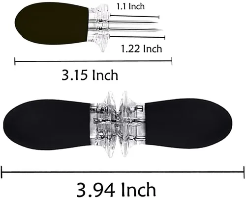 Miniatura 4 de 16 unidades/8 pares de soportes de maíz negro – soportes de mazorca de maíz de acero inoxidable, brochetas de diseño entrelazado para cocinar