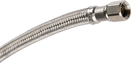Miniatura 5 de EFIELD Manguera trenzada de acero inoxidable de 5 pies para fabricar hielo con conexión de compresión de 1/4 pulgadas por 1/4 pulgadas