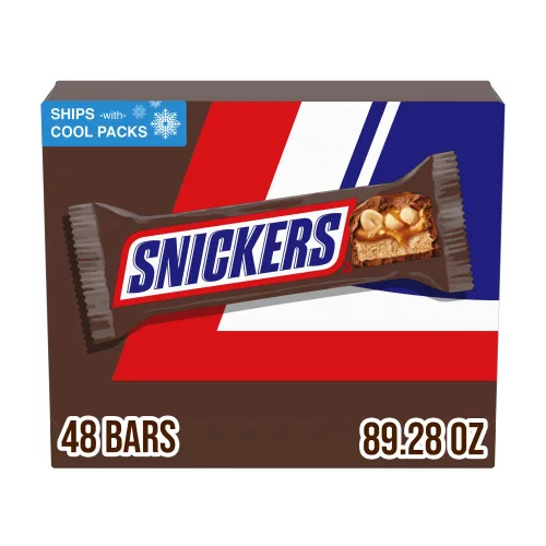 Barras de caramelo y chocolate tamaño grande Snickers