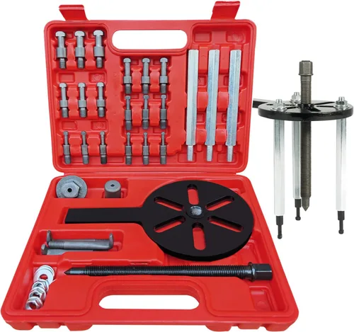 Miniatura 7 de Juego de extractor de rodamientos 21 en 1, herramienta de extracción de rodamientos de agujeros ciegos, extractor de rodamientos internos
