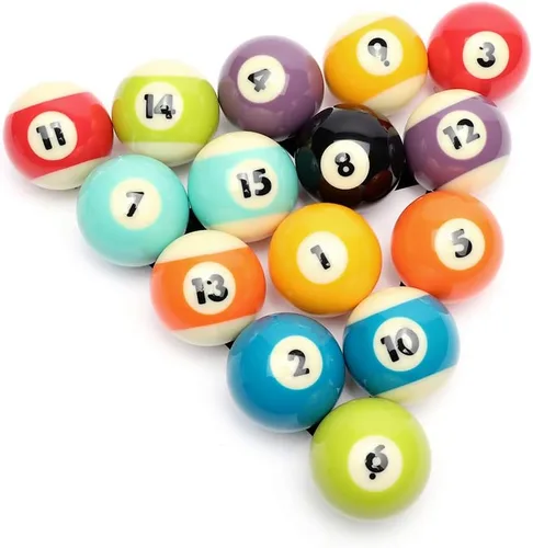 Miniatura 8 de CUPPA Juego de bolas de billar/bolas de billar profesional, 16 bolas completas para mesas de billar Estilo oscuro