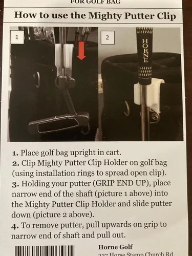 Miniatura 2 de soporte para palo de golf con clip