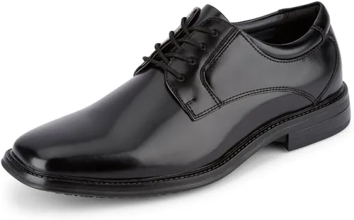 Dockers Vestido de trabajo Irving antideslizante para hombre, zapato Oxford, Negro, US