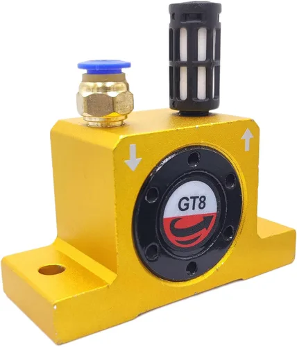 Miniatura 5 de (8-Pcs) GT8 G 1/8" Pneumatic Control Turbine Vibrator Pneumatic Tools Noiseless Pneumatic Fittings Pneumatic Oscillator with Free Muffler